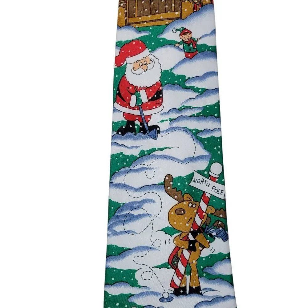 Yule TIE Greetings Christmas Neck Tie Hallmark Mens 57